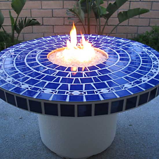 Fire Pit Glass using Aquatic Glassel