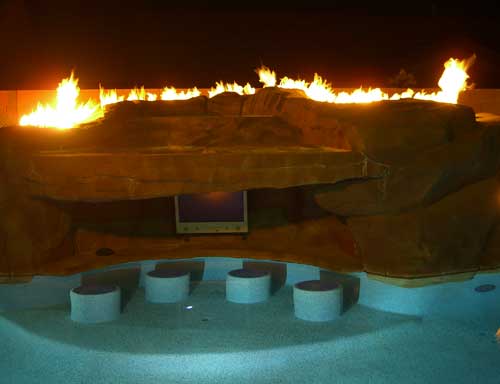 Fire Pit Glass using Aquatic Glassel