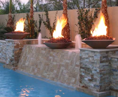 Fire Pit Glass using Aquatic Glassel