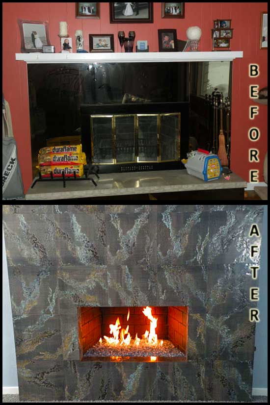 Before converting to a fireplace fireglass