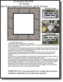 Installation Manual for Assembling an ICS Fire Pit